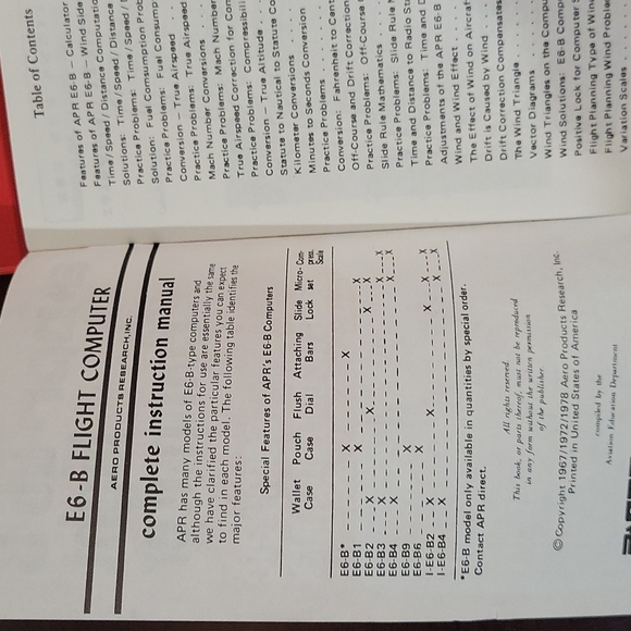 Vintage APR E6-B Flight Computer w/Manual Case & PN-1 Navigational Plotter - Picture 5 of 7